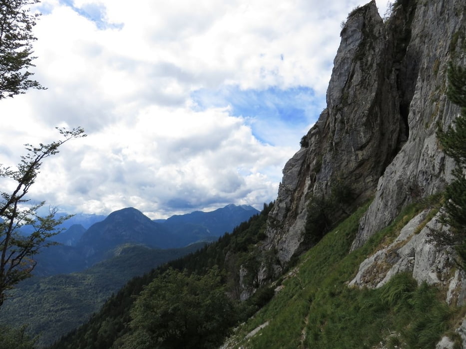 Hochstaufen, Goldtropfwand aufe, Steinerne Jager obe