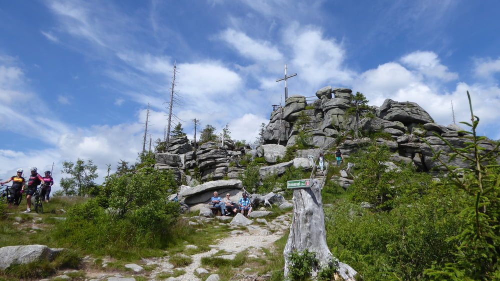das verlassene Dorf Leopoldsreut Dreisessel Hochstein Goldener Steig 