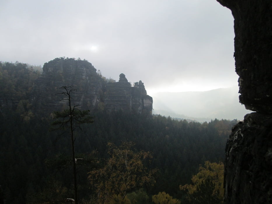 Klettsteig Tour Rübezahlstiege Raubschloss Haentschel/Zwillingsstiege