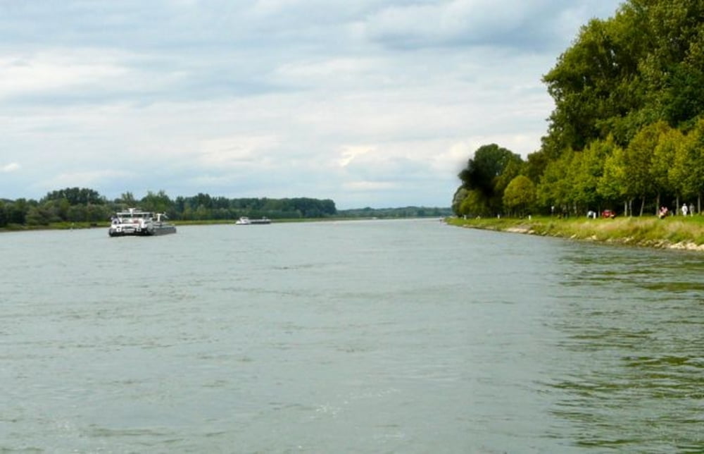 Traumtour am Rhein entlang.