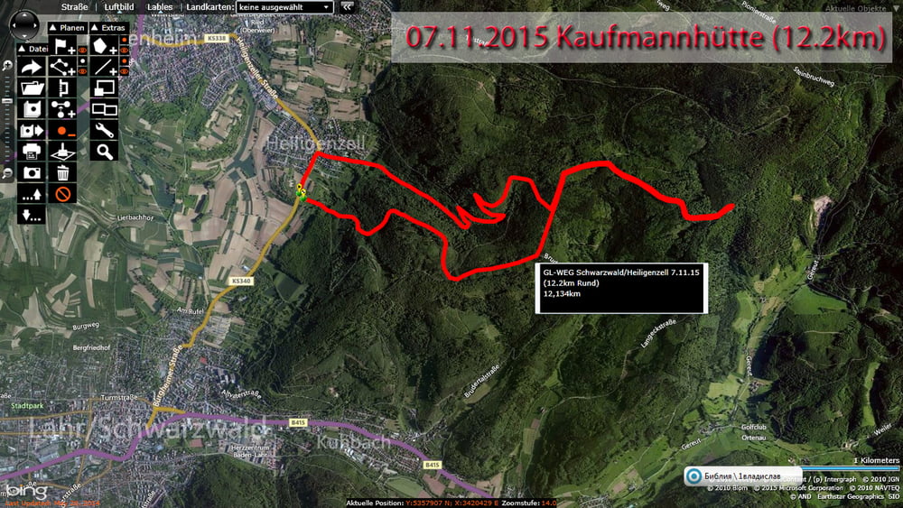 Kaufmanhuette/Heiligenzell 7.11.2015 (12,2km)