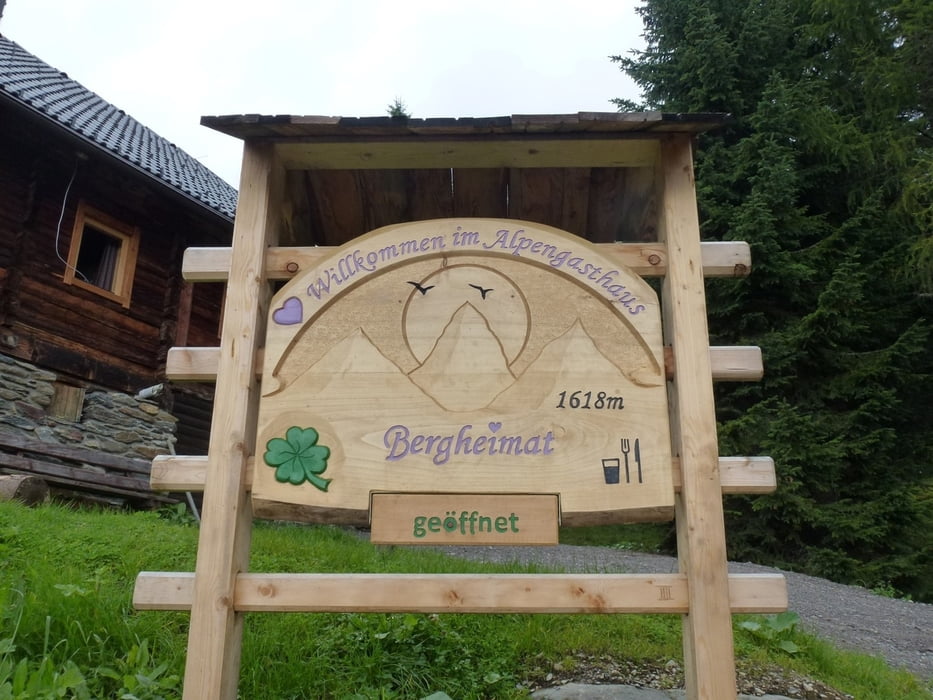 Rundwanderung Almgasthof Bergheimat Irschen nach Knappensee und Ochsenerhütte