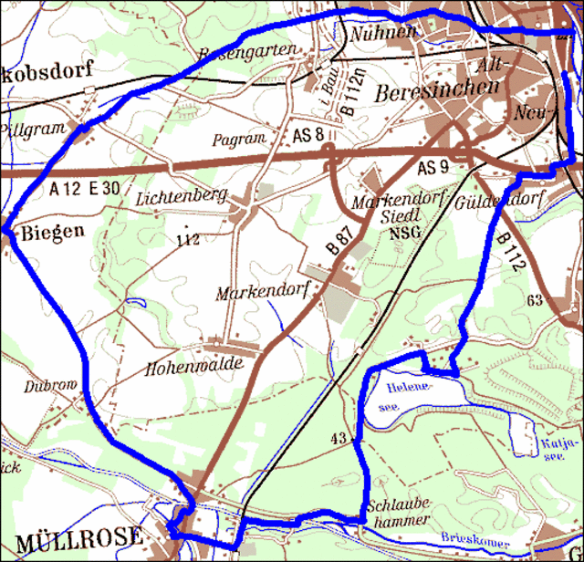 030) Frankfurt - Helenesee - Müllrose - Pillgram - FF