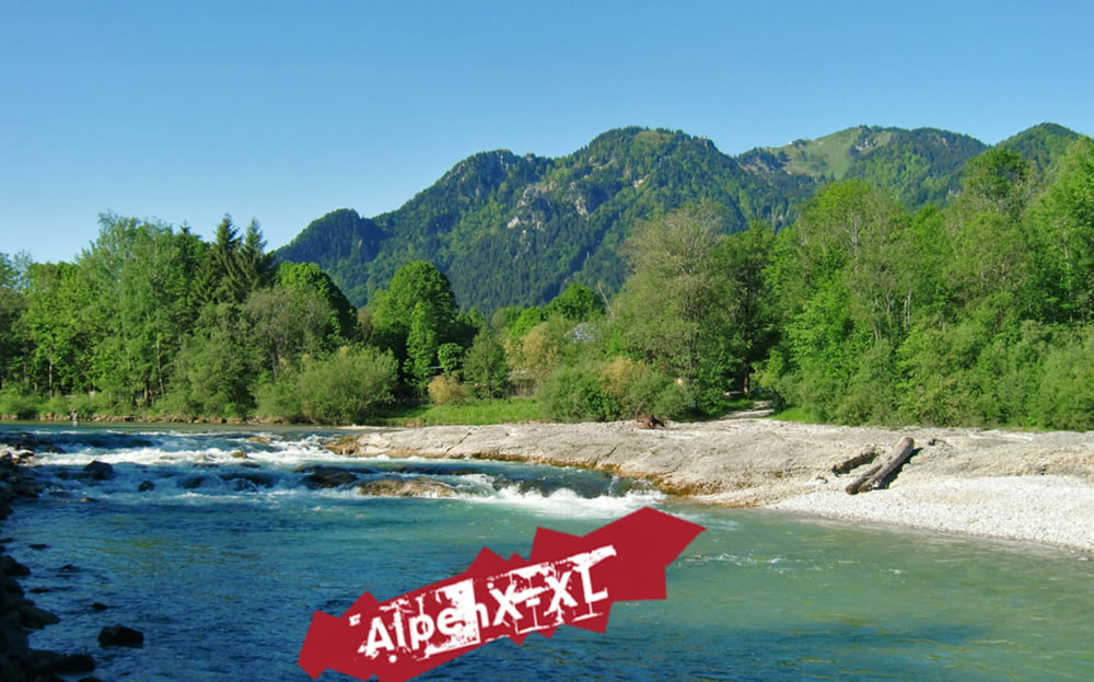 Isartrail / Lenggries - a.d. Isar entlang - Geretsried - Bad Tölz - Wolfratshausen - München Englischer Garten