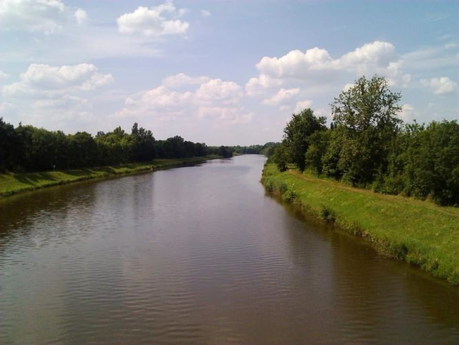 Labe  z  mostu u  Rosice nad Labem
