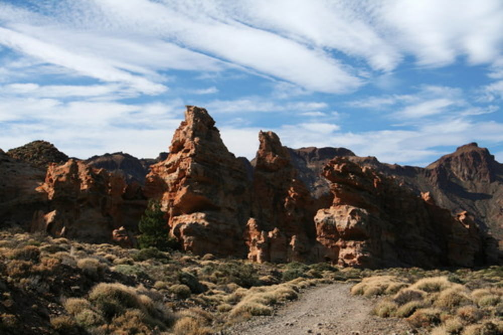 Onverhard aan de rand van de Tide op Tenerife