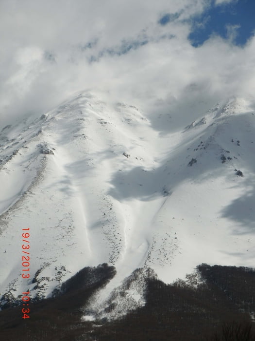 Monte Amaro Abruzzen Skitour in der Rava Giumenta Bianca