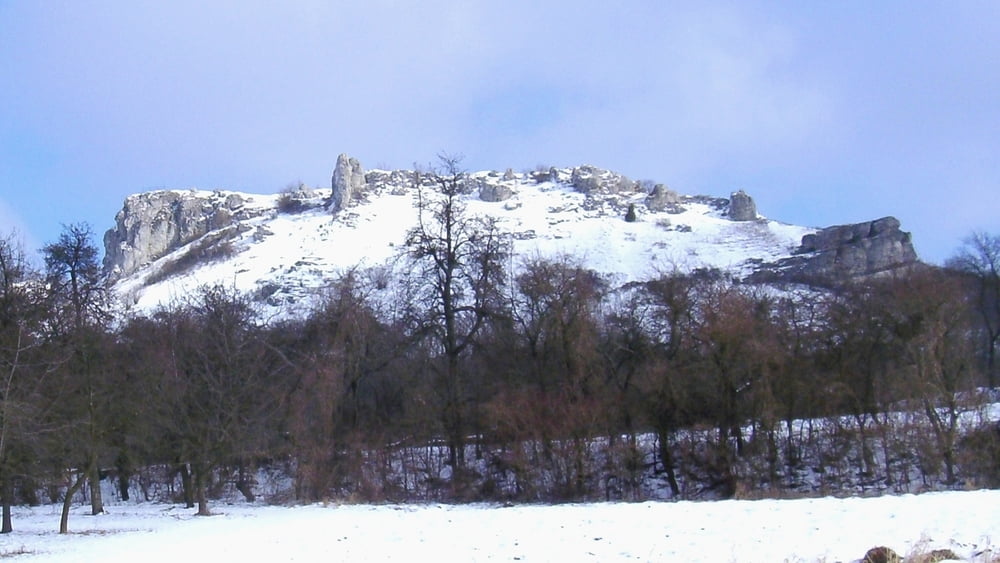Wandern Franken: Walberla-wenig Schnee, viel Kälte