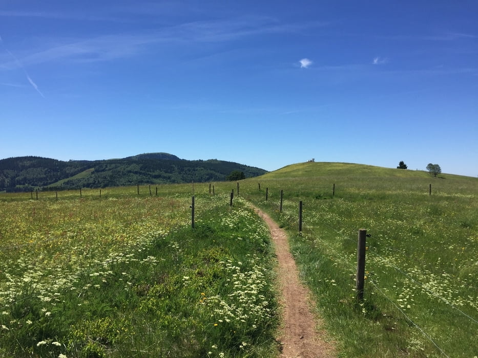 Freiburg, Schauinsland, Belchen, Blauen, Gießhübl, Freiburg - anspruchsvolle Tagestour