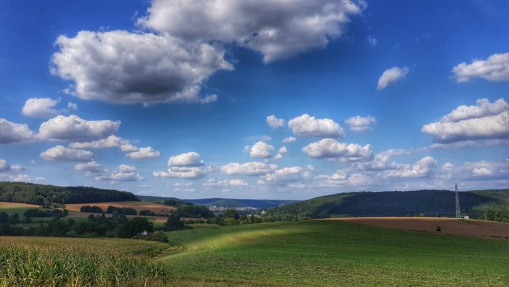 im Hintergrund liegt Höchst im Odenwald