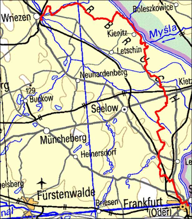 045) Wriezen - Groß Neuendorf - Golzow - Frankfurt