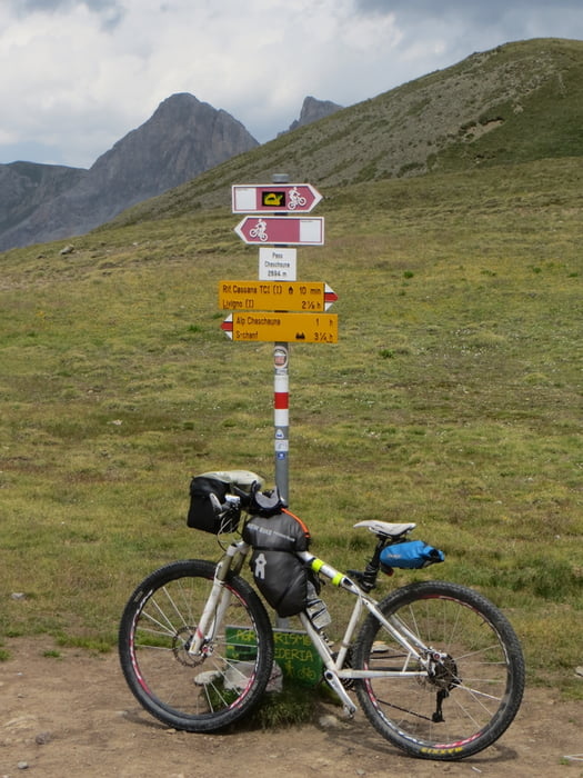 Swiss Alpine Bike no 1 from Scuol to Aigle