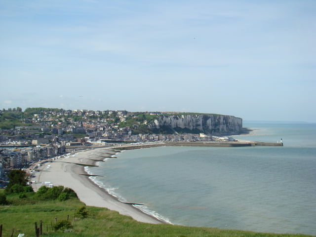 Op de falaise  ( kliffen )van mers les bains