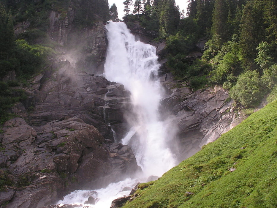 Alpy- Krimml vodopád a údolí