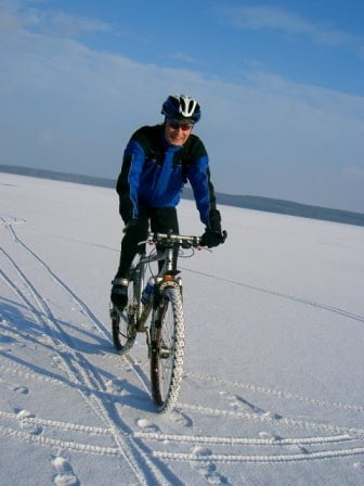 Schneetrails am Plauer See
