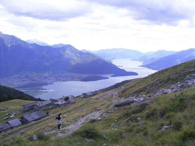 Lago di Como - Sorico - Bocca di Chairo (Paß am Mt. Berlinghera)