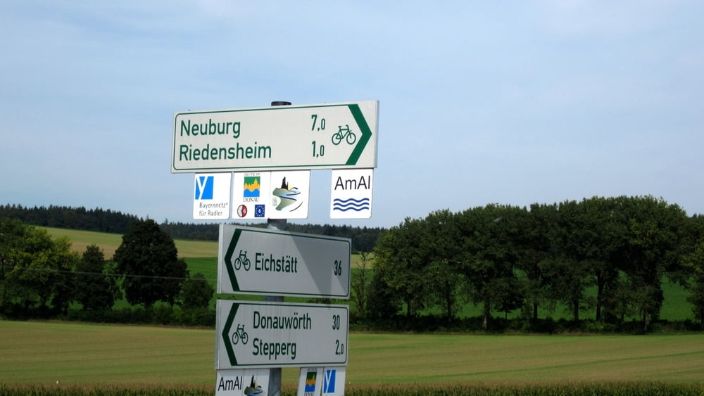 Amper-Altmühl-Radweg: Freising-Dollnstein