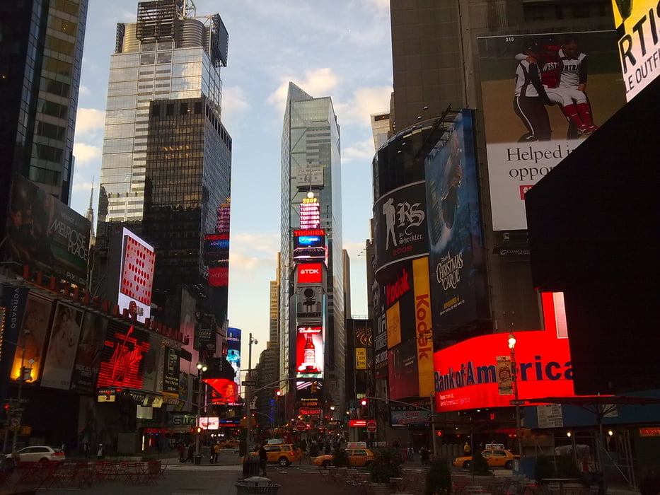 Times Square am Morgen