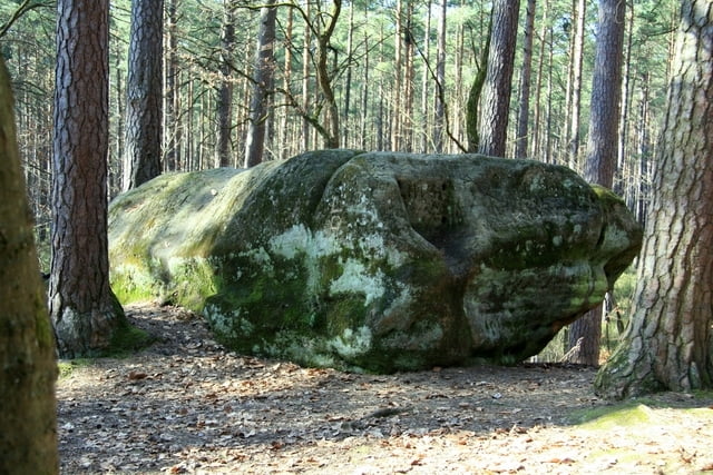 Druidenstein Weg in der Gemeinde Georgensgmünd