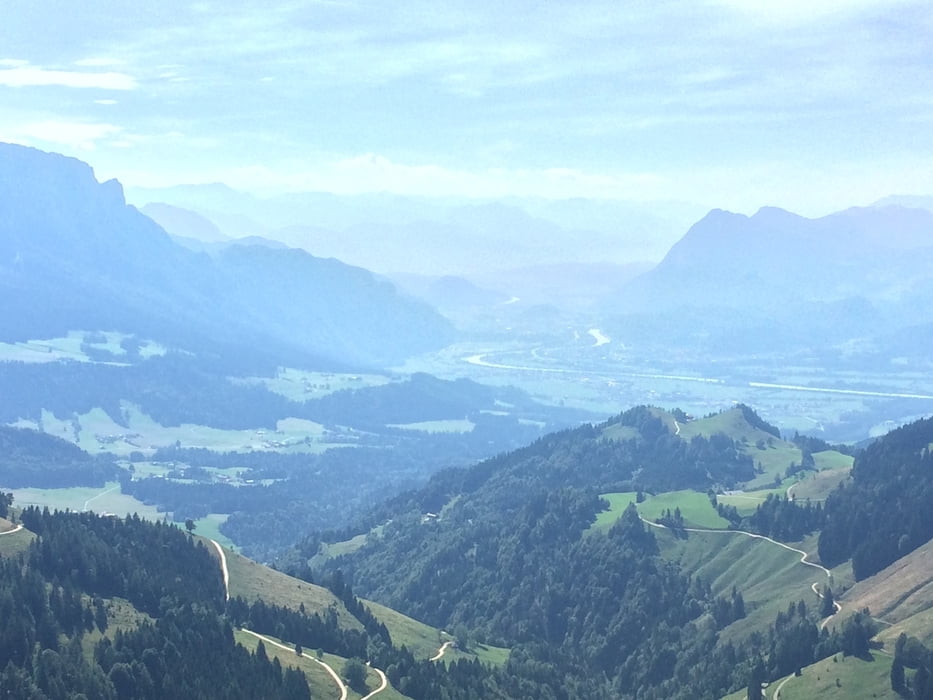 Gipfelblick Wandberg ins Inntal