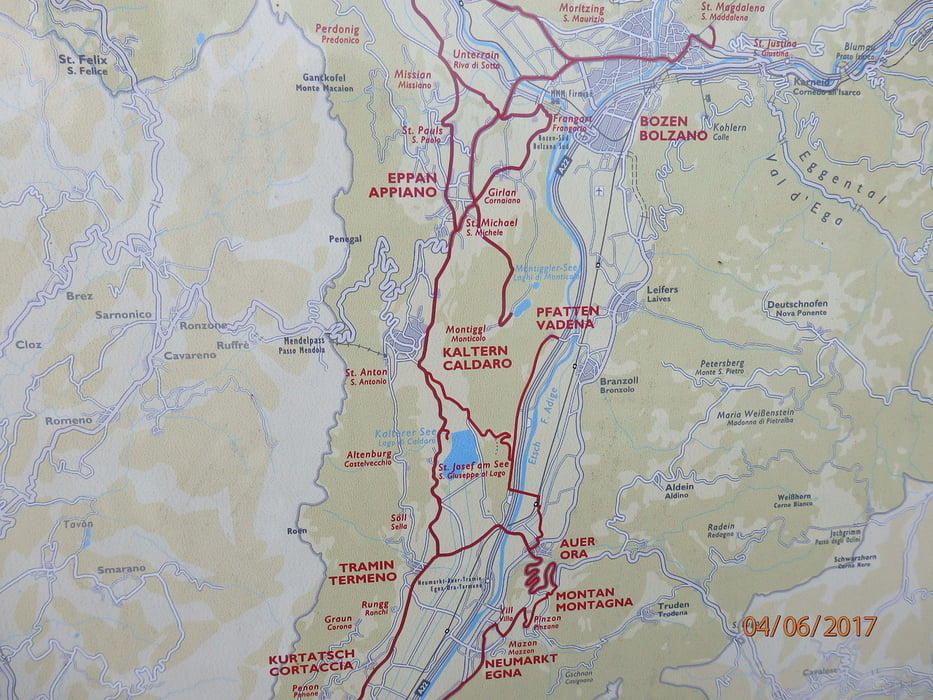 Von Salurn zum Kalterer See