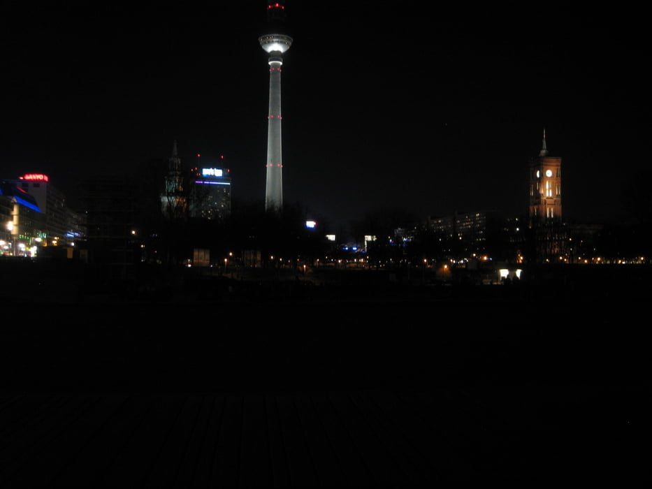 Ostberlin bei Nacht