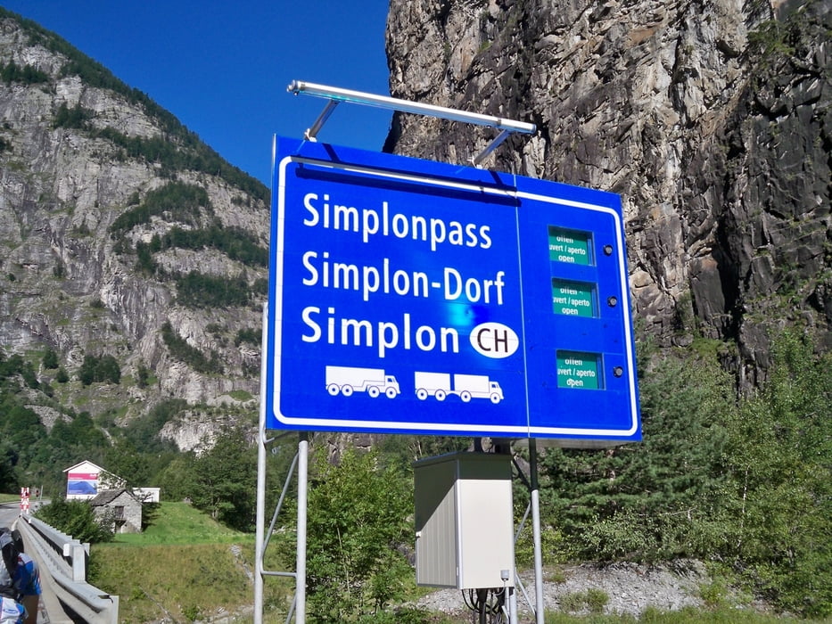 Der Simplon Pass von Domodossola