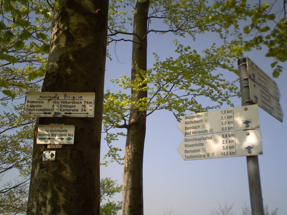 Rundtour Keltern-Moosalbtal-Bersteinfelsen-Marxzell-Karlsbad