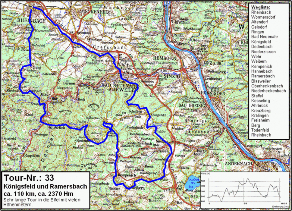 RSC Rheinbach Tour 033 - Königsfeld und Ramersbach