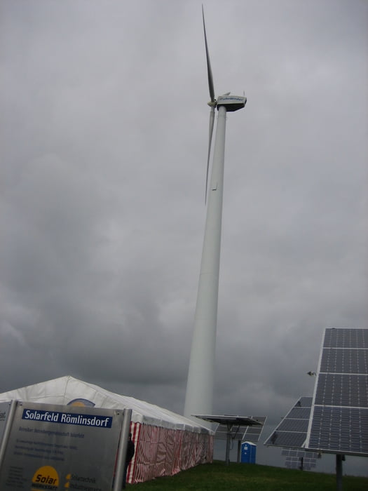 Von Tübingen zur Windkraftanlage in Römlinsdorf