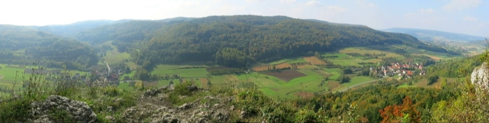 Wandern Franken: Unterzaunsbach nach Wichsenstein