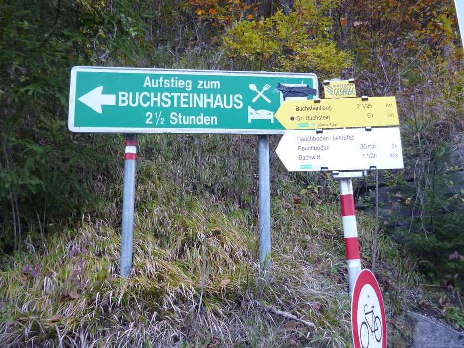 Grosser Buchstein über Südwandbandklettersteig