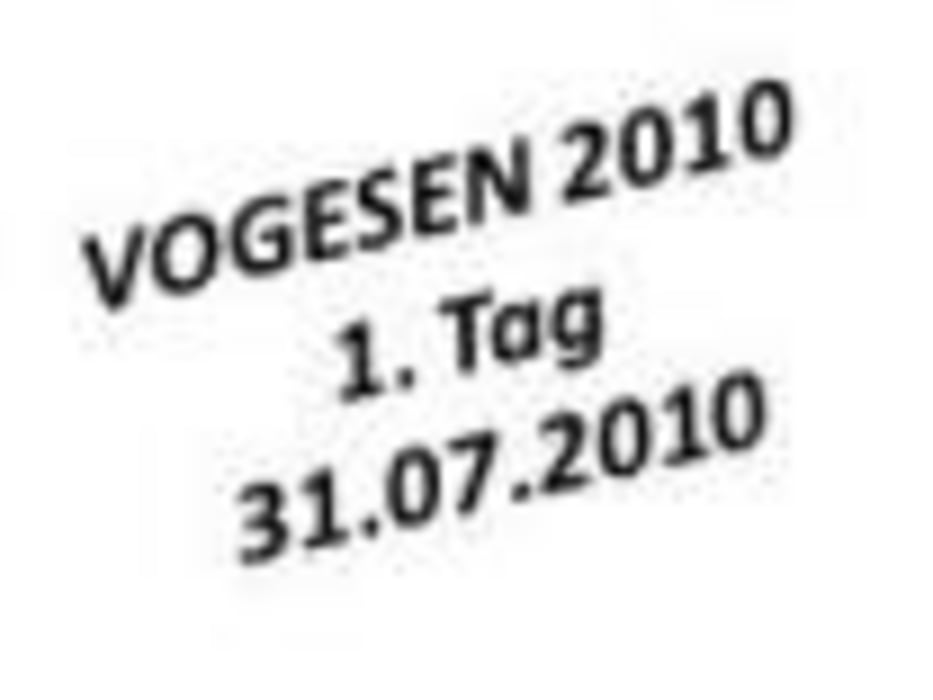 VOGESEN 2010 - 1. Tag