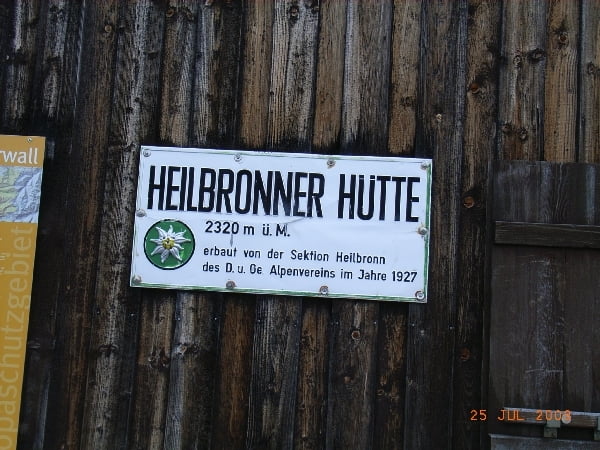 Montafon, Heilbronner  Hütte