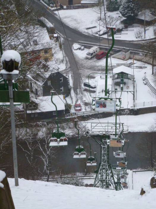 Sengstbach-Talsperre im Schnee