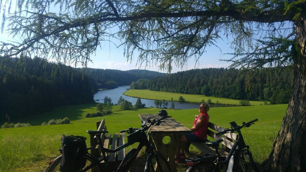 Trekkingbike Cham Regentalradweg Miltach Bad